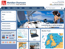 Tablet Screenshot of meridian-chartware.co.uk
